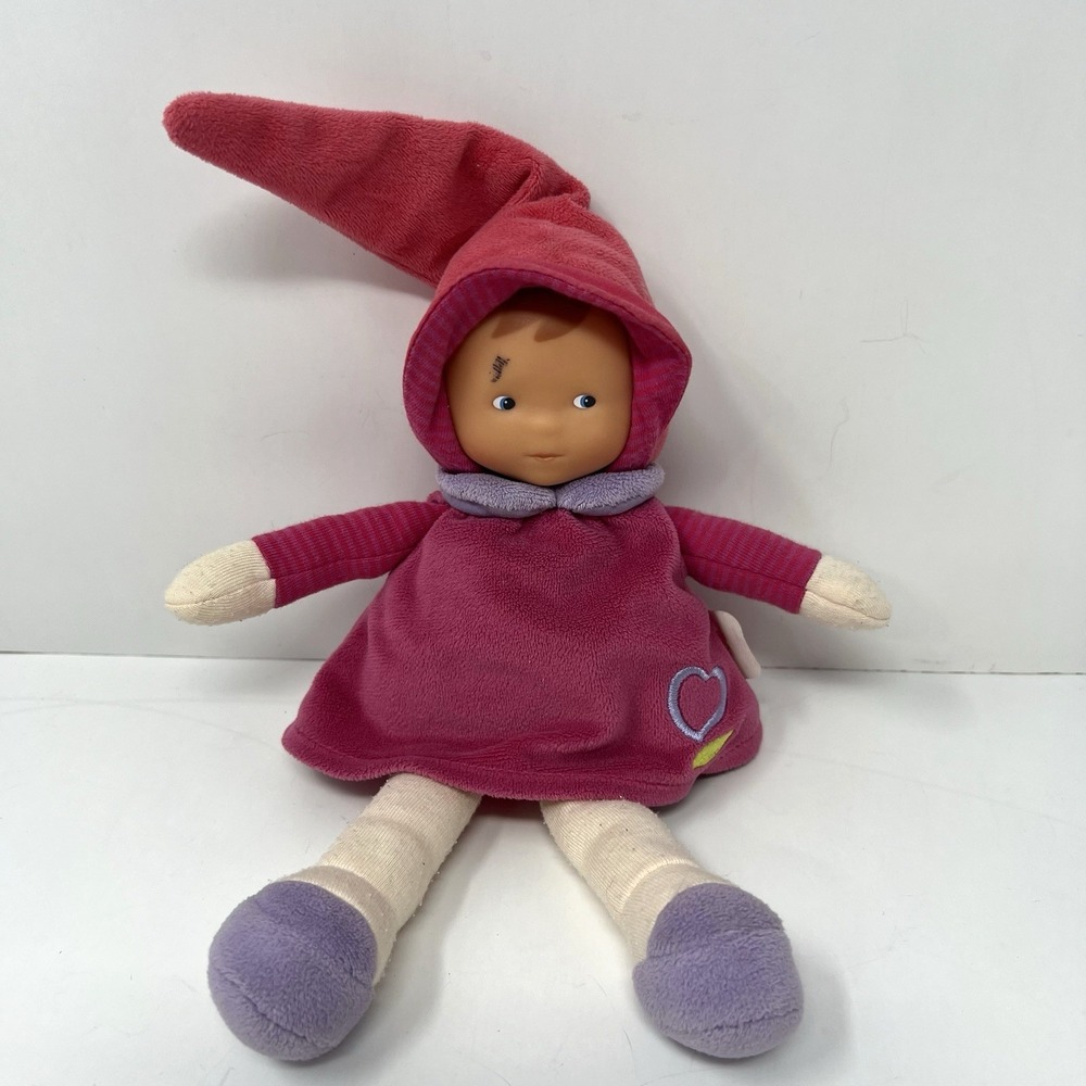 Corolle Baby Elf Doll Pink Soft Body Vinyl Face 9" Plush Toy 2013 Toddler